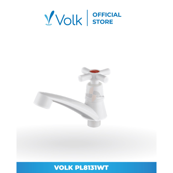 VOLK PL8131W KRAN WASTAFEL PLASTIK WT